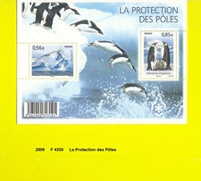 feuillet de 2009 neuf** Y&T n° F 4350  la protection des pôles