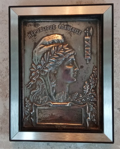 Ancienne plaque républicaine - plaque,