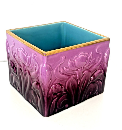 Superbe cache pot barbotine - cache,