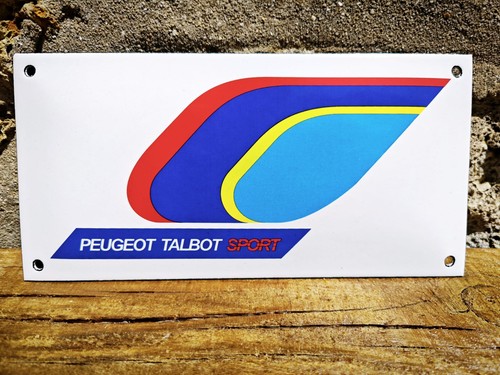 Plaque émaillée peugeot - émaillée,