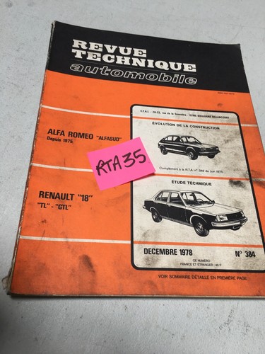 Revue technique automobile - technique,