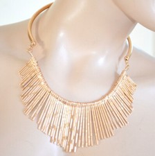 Collier femme or dorè ras de