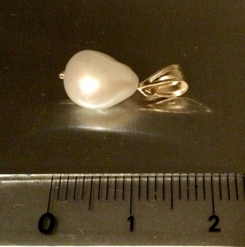 Pendentif 585 perle - or, 585-perle