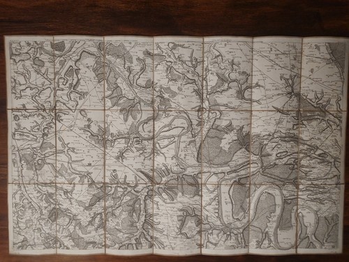 Carte cassini sur toile - carte,