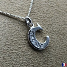 Pendentif lettre C argent 925