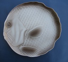 12 anciennes assiettes à poisson Salins-les-Bains inaltérable