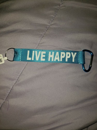Live happy keyring with - happy,