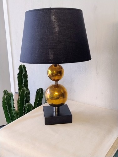Lampe vintage laiton chrome - vintage,