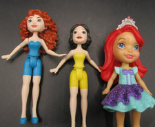 Lot of 3 Mini Disney Dolls 4"
