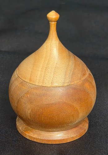 Boîte bois tourné - en,