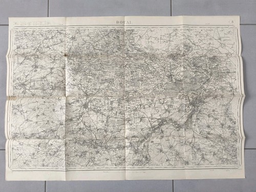 Carte plan état major 1901 - carte, d'état
