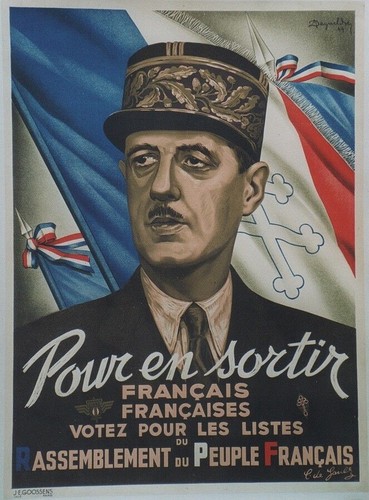 Affiche rpf charles gaulle - affiche,