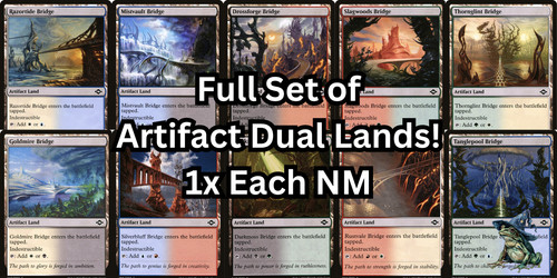 Artifact bridge dual lands - 10,
