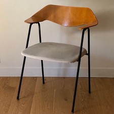 ROBIN DAY Vintage Chair 675 Stamped Plywood Modernism ca1950 Éra Airborne Hille