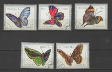 Fujeira n° Mi 1160 à 1164 oblitérés année 1972 - Papillons