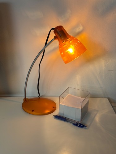 Lampe bureau vintage orange - lampe,