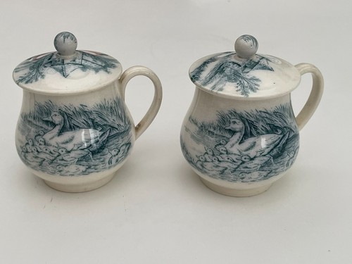Anciens pots creme decors - 2,