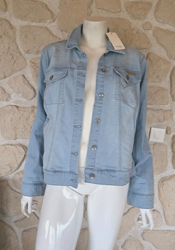 Veste jeans bleu marque - veste,
