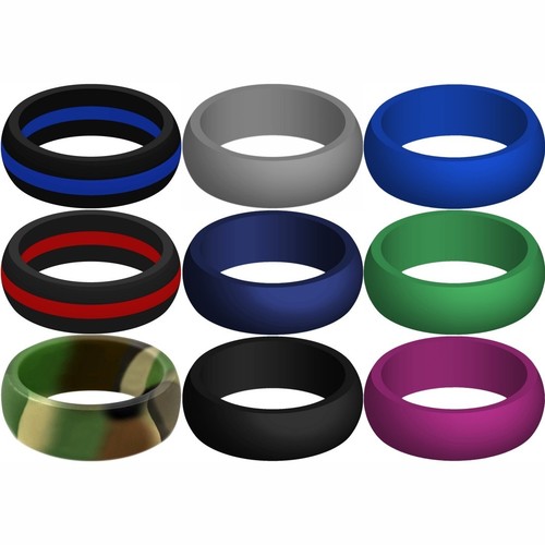 Six silicone rings set - six,