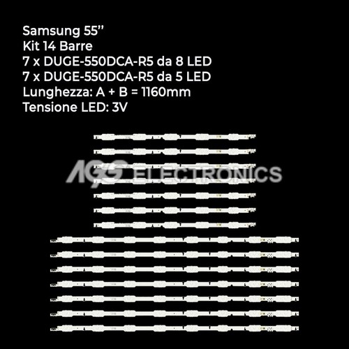 Kit barres ruban - de, led