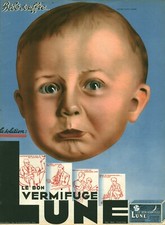 Publicité ancienne le bon vermifuge Lune 1934 issue de magazine