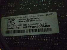 carte son creative labs model