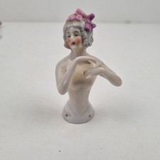 Demi figurine, porcelaine, Marquise, Femme, nue, Half Dolls, Germany, 