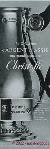 Publicite christofle - publicite,