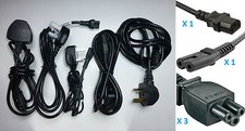 Lot de 5 cordons câbles secteur Royaume-Uni Irlande Power cord UK Eire voyage