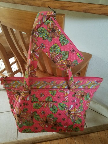 Fabulous flowered large tote - flowered,