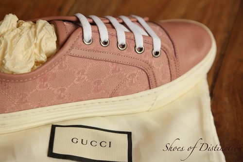 Baskets gucci rose - rose, gg