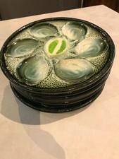 assiettes à huitres  avec