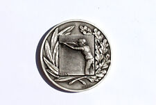 ANCIENNE MEDAILLE DE SPORT - TRIATHLON, TIR A LA CARABINE - VONA - BRONZE D:50mm