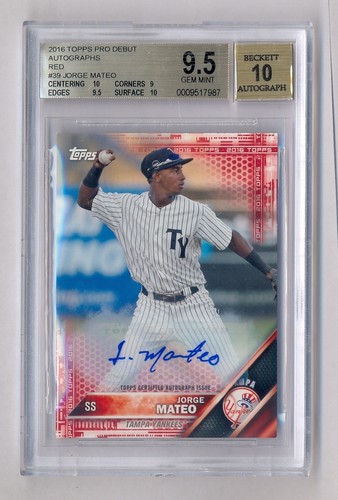 Jorge mateo 2016 - topps, pro