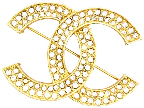 Broche avec logo chanel ton - logo,