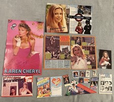 KAREN CHERYL - PRESSE VINTAGE - 27 PAGES, 11 COUPURES, 1 POSTER - 70s/80s