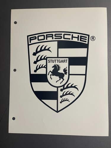 Années 1990 logo - porsche, noir
