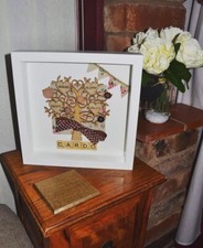 CADRE ARBRE GÉNÉALOGIQUE PERSONNALISÉ. Coffret cadeau 3D, art mural maison