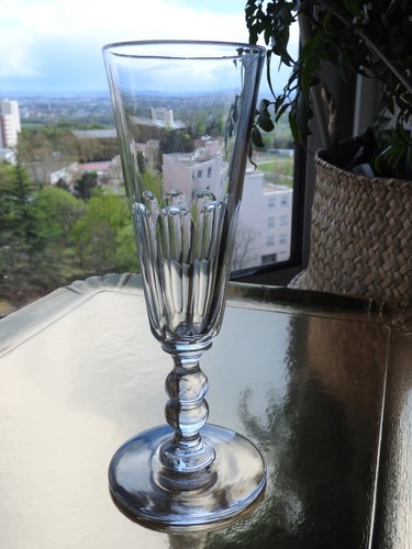 Ancien verre vin flute - vin,