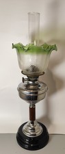 Antique 1900 British Duplex oil lamp  Lampe A Pétrole Avec Tulipe 65 cm