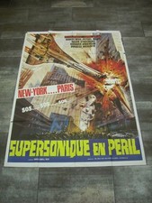 SUPERSONIQUE EN PERIL P. Graves 1977 Affiche Originale 120x160 Movie Poster