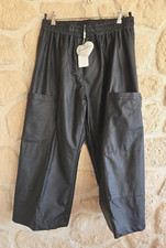 Jupe culotte noire imitation cuir marque Mat Fashion (jr)