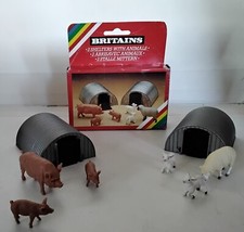 Britains Ref 4703 2 Abris avec Animaux Echelle 1/32eme 