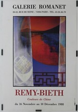 Remy-Bieth Couleurs de Chine 1988 Affiche Originale Exposition