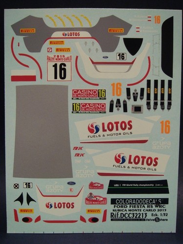 Decals ford fiesta rs - 1/32,