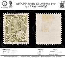 8688 : Canada SG186 20c Vert