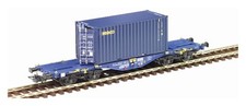 Pt Trains 100261 Wagon Intermodal Sncf Sgmmnss Modalis + Conteneur 20" Seaco
