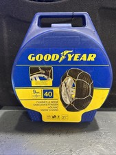 Chaînes neige Goodyear 9mm taille 40 pneus 13-14-15 ABS ESP voiture utilitaire
