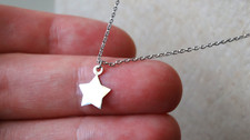 Collier Chaîne Pendentif Argent Sterling 925 Étoile Bijouterie Créateur Art