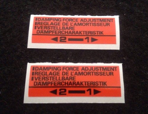 Autocollants réglage des - de,